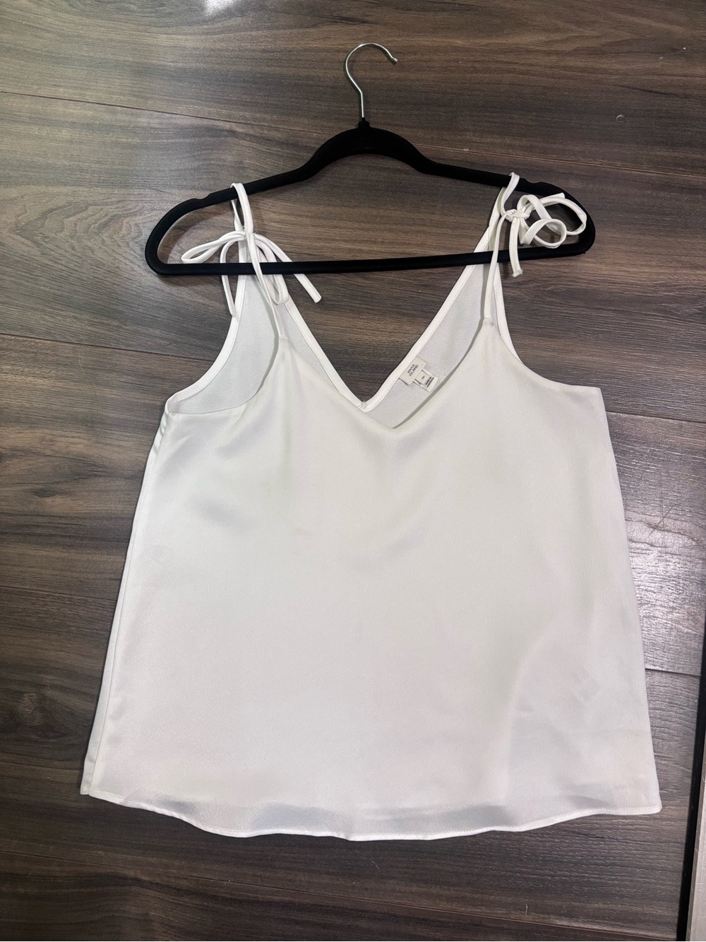 River Island White Tie-Shoulder V-Neck Camisole